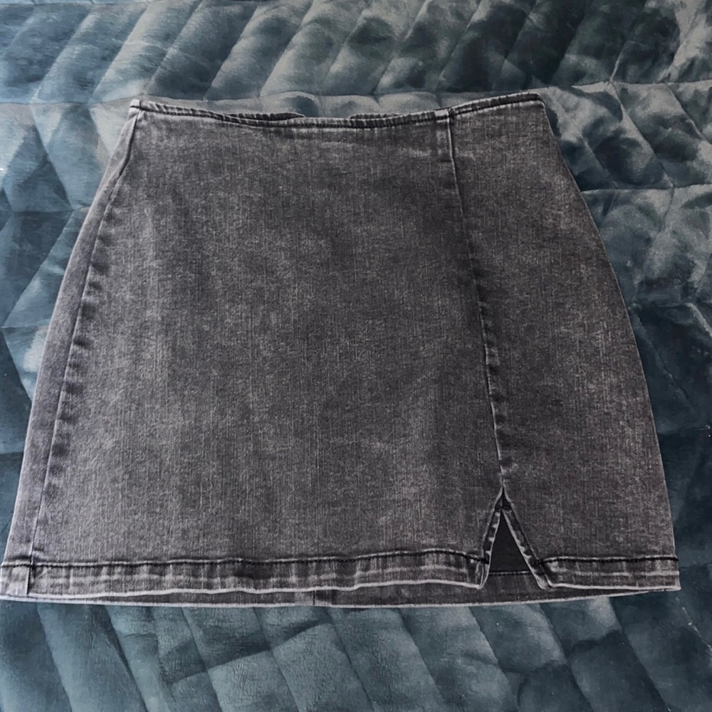Wild Fable Dark Grey Denim High Rise Pencil Skirt Sz 4